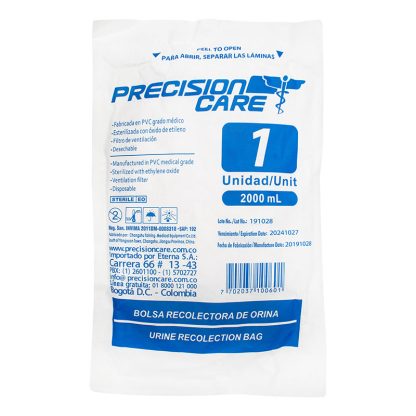 Bolsa Recolectora De Orina 2000Ml Eterna