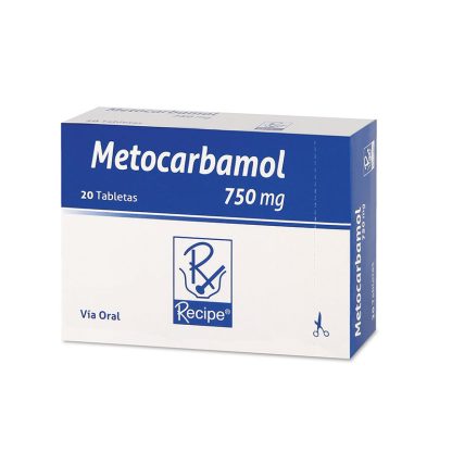 Metocarbamol 750 Mg 20 Tabletas Rc